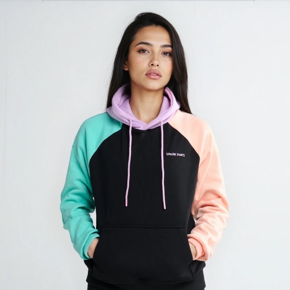 NWT Spark Paw’s Cyber Punk Human Hoodie M J14